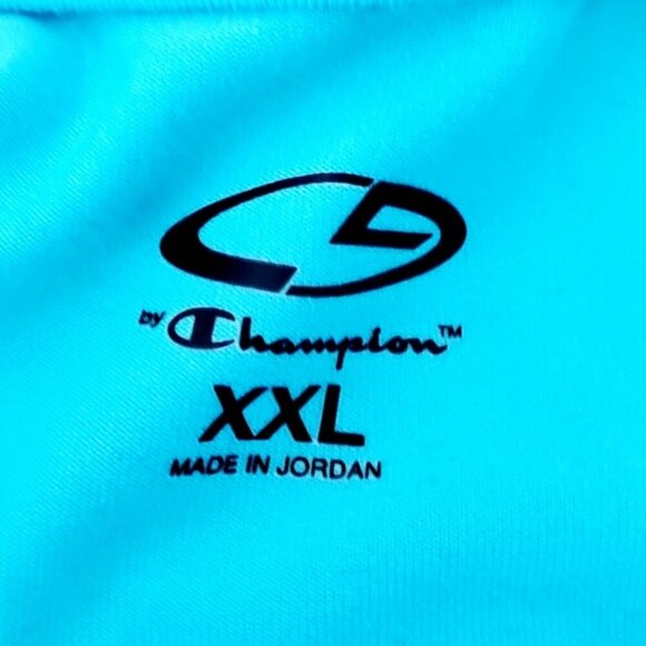 Champion Women's XXL Light Blue Lightweight 1/4 Zip-up Pullover Athletic Jacket - Picture 2 of 12